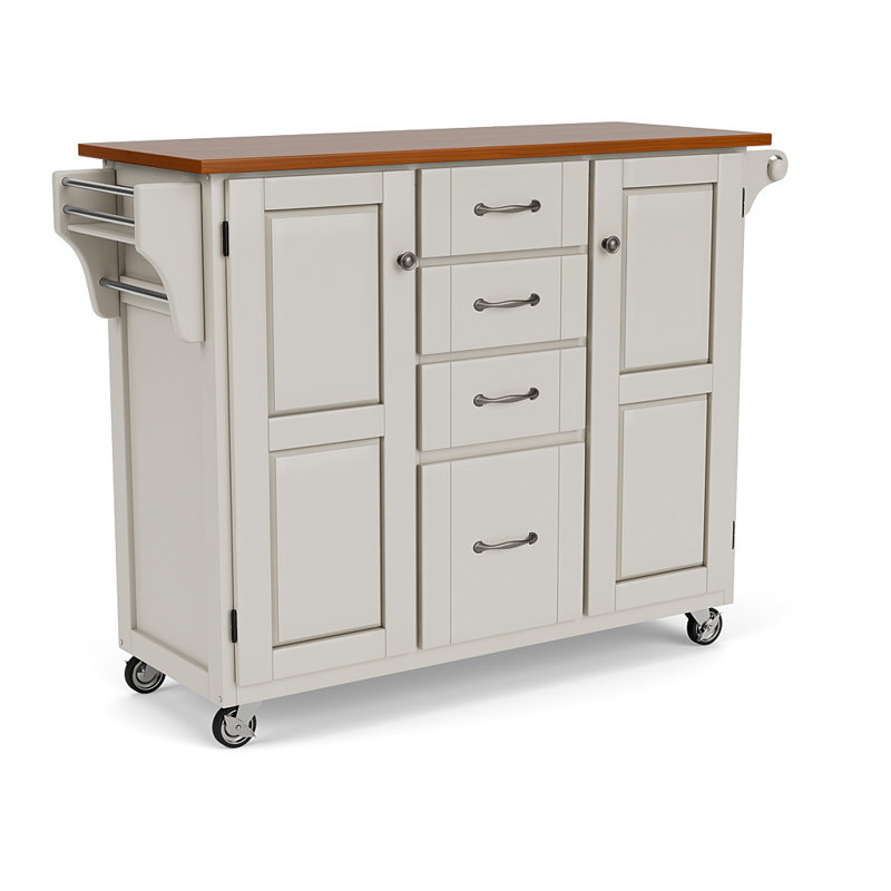 Red Barrel Studio® Littrell Solid Wood Kitchen Island & Reviews Wayfair